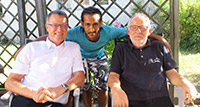 Dr. Ralf Steiner (MD), Filmon Teklebrhan-Berhe, Bernhard Brugger (Production Manager and Trainer)